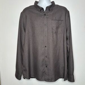The North Face Button Down Long Sleeve Shirt Gray 2X